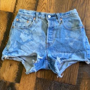 Levi’s rare jive nebula 501 high rise shorts.